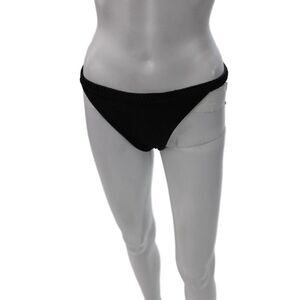 Cami And Jax Women Black Solid Bikini Bottoms 80% Nylon 20% Spandex Size L